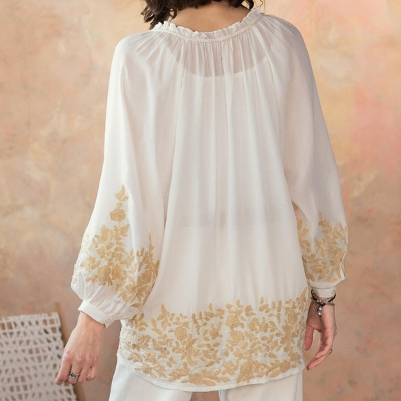 Sundance Dulce De Leche Blouse Size XS - Picture 3 of 11